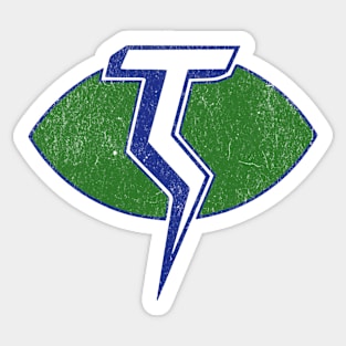 Retro Football Team Portland Thunder World Football League Sticker